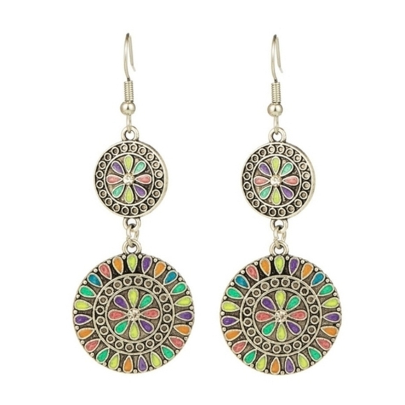 🌟Boho Circle Earrings - Picture 1 of 3